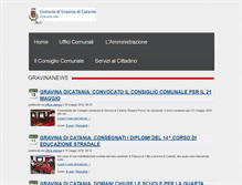 Tablet Screenshot of comune.gravina-di-catania.ct.it
